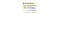 Desktop Screenshot of fridgemagnet.org.uk