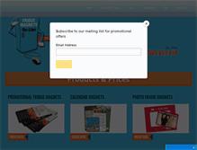 Tablet Screenshot of fridgemagnet.com.au